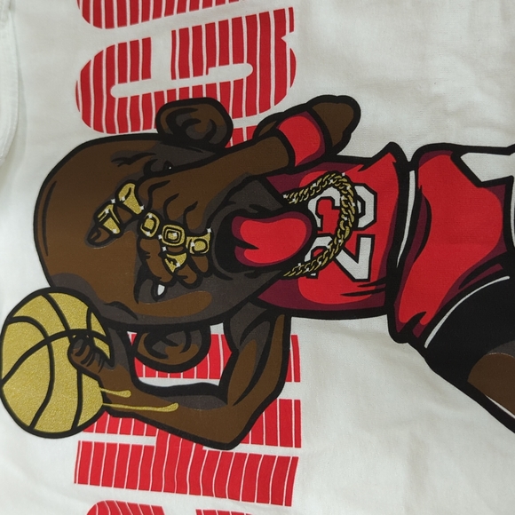Michael Jordan 5 Rings Chicago Bulls Men's XL Tee Shirt New - Picture 2 of 8